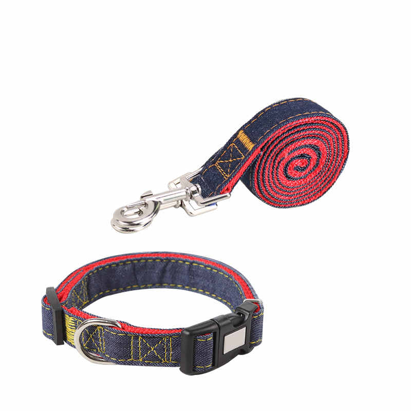 Denim Pet Leash Sewn Cloth Wear-resistant Chest Strap