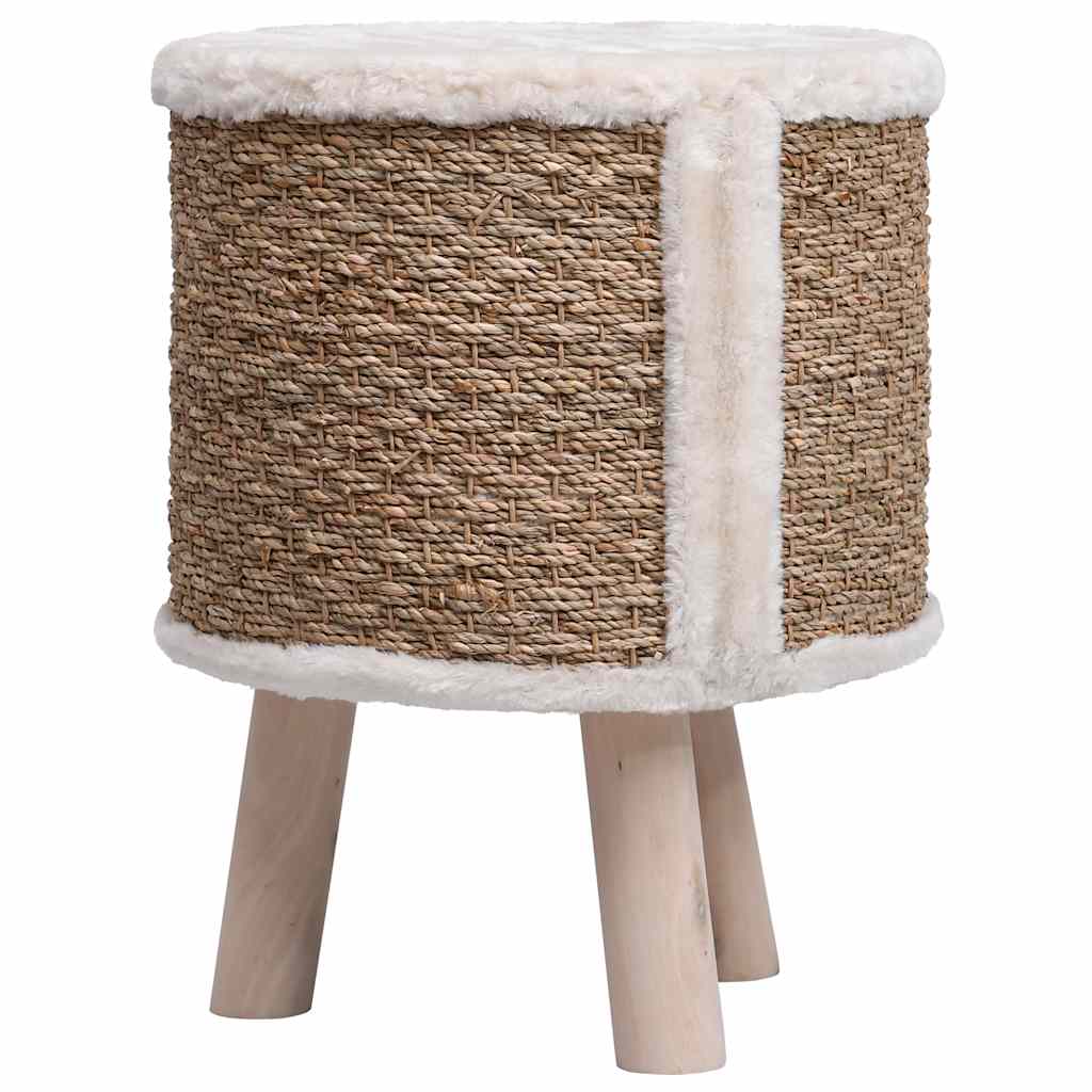 Cat Tree with Wooden Legs 41 cm Seagrass