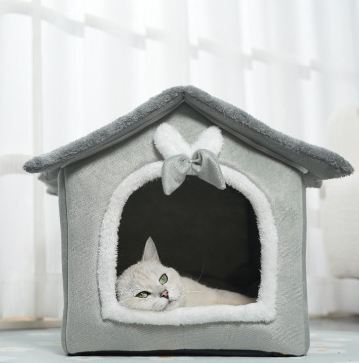 House Type Winter Warm Small Dog Rabbit Doghouse Cathouse