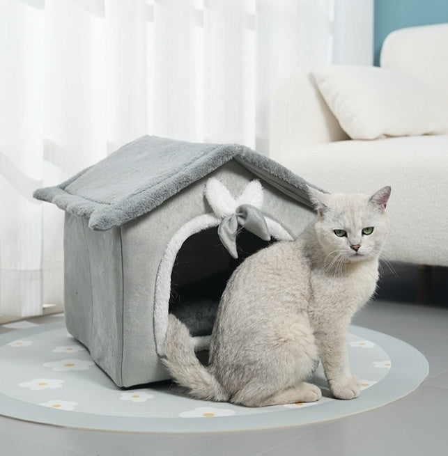 House Type Winter Warm Small Dog Rabbit Doghouse Cathouse
