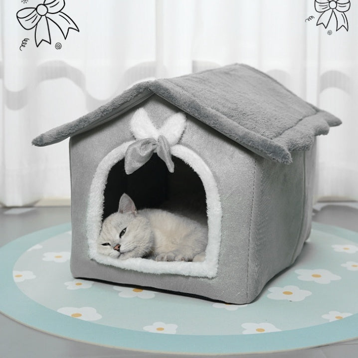 House Type Winter Warm Small Dog Rabbit Doghouse Cathouse
