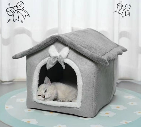House Type Winter Warm Small Dog Rabbit Doghouse Cathouse